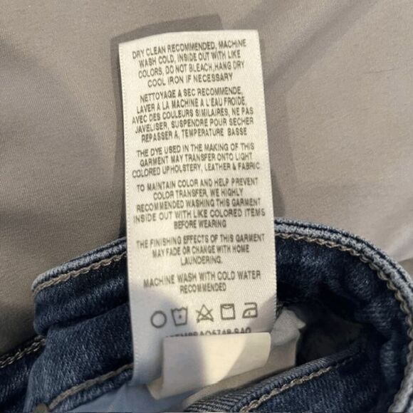 Joe's Jeans High Rise Skinny Ankle Jeans Medium Wash Lightly Distressed Size 25 - Picture 9 of 14